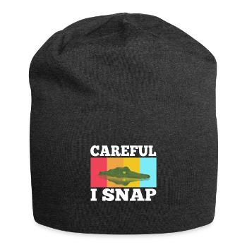 Careful i snap alligator - Jersey-Beanie - Anthrazit - Vorne