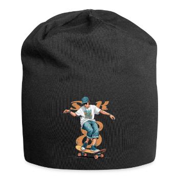 Skater Boy - Jersey Beanie - black - Front