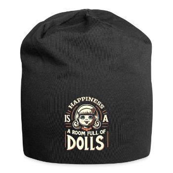 Doll Lover Collectible Dolls Vintage Porcelain - Jersey Beanie - black - Front