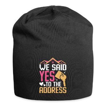 Nous avons dit oui à l’adresse - Bonnet en jersey - noir - Devant