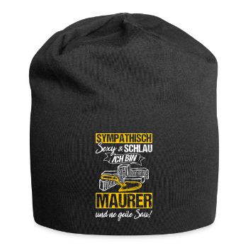 Sympathisch Sexy & Schlau Ich Bin Maurer Und Ne Ge - Jersey-Beanie - Schwarz - Vorne
