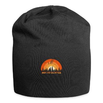 Vintage Mont Hunter Fan rétro Cool coucher de soleil - Bonnet en jersey - noir - Devant
