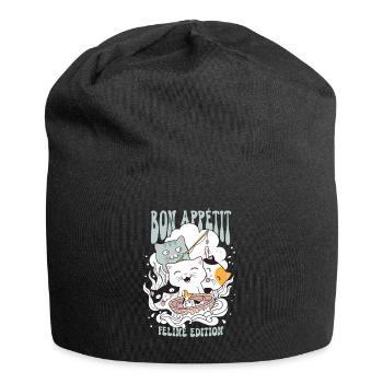 Bon Appetit feline edition - Jersey-Beanie - Schwarz - Vorne