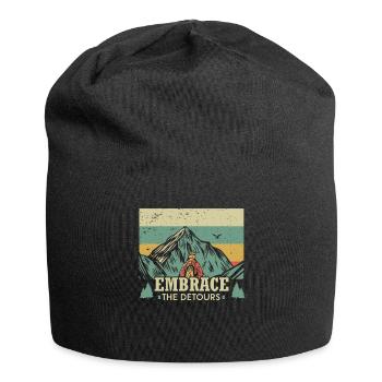 Embrace the detours - Jersey Beanie - black - Front