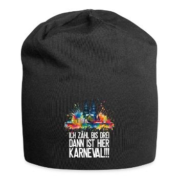 Köln Kölle Karneval Gebützt Kölle Alaaf Jeck Party - Jersey-Beanie - Schwarz - Vorne