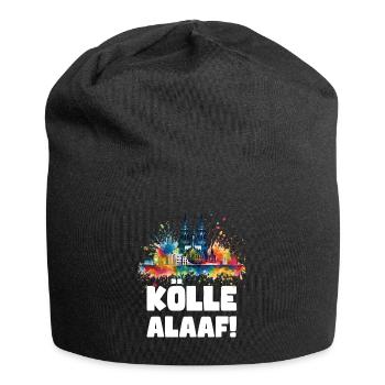 Köln Kölle Karneval Gebützt Kölle Alaaf Jeck Party - Jersey-Beanie - Schwarz - Vorne