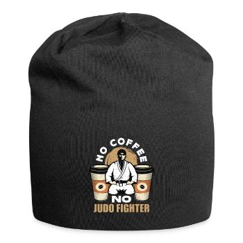 Judo Fighter Pas de Café Pas d’Art Martial Amateur de café - Bonnet en jersey - noir - Devant