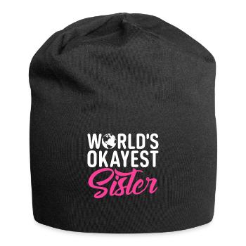 Sister Gifts - Jersey-Beanie - Schwarz - Vorne
