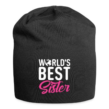 Sister Gifts - Jersey-Beanie - Schwarz - Vorne