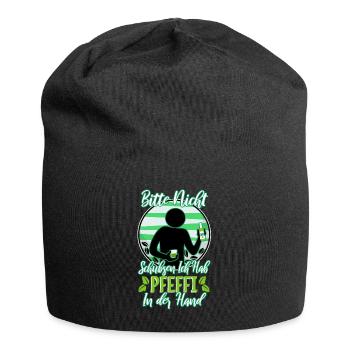 Blutgruppe Pfeffi Positiv - Jersey-Beanie - Schwarz - Vorne