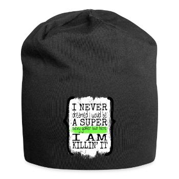 humour golfcoachcadeau happy golf coach de golf - Bonnet en jersey - noir - Devant