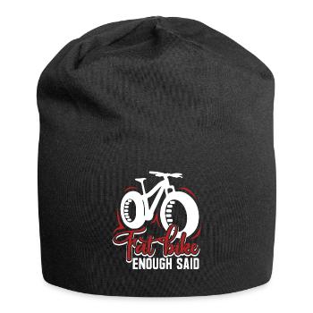 Fat Bike Fat Bike Enough Said - Jersey Beanie - black - Front