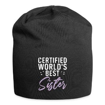 Sister Gifts - Jersey-Beanie - Schwarz - Vorne