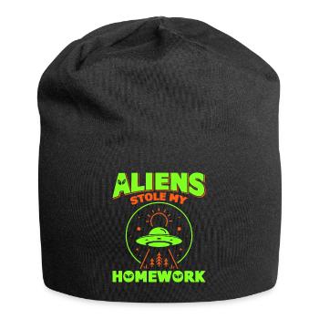 Back to School, Back to School, Alien, Student School - Jersey Beanie - black - Front