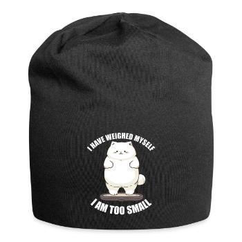 Hab mich gewogen bin zu klein Katze - Jersey-Beanie - Schwarz - Vorne