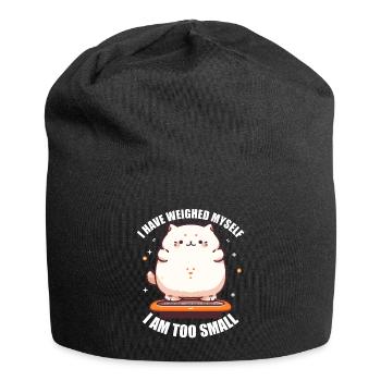 Hab mich gewogen bin zu klein Katze - Jersey-Beanie - Schwarz - Vorne