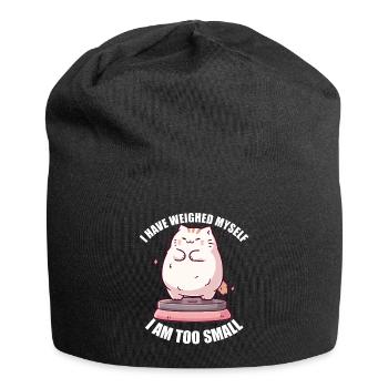 Hab mich gewogen bin zu klein Katze - Jersey-Beanie - Schwarz - Vorne