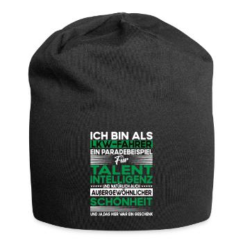 Lkw fahrer Bescheiden - Lustiger Spruch - Jersey-Beanie - Schwarz - Vorne