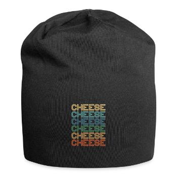 Cheese Cheesecake Food Gift - Jersey Beanie - black - Front