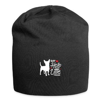 Chihuahua Hund Hundeschule Hundehalter Geschenk - Jersey-Beanie - Schwarz - Vorne