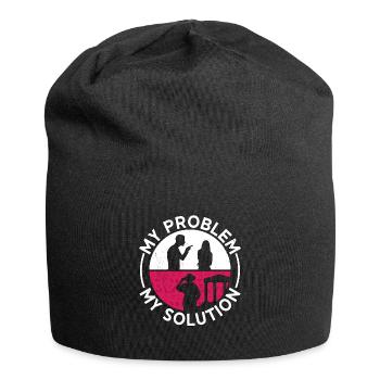 Archéologue Mon problème Mon pictogramme Maman Géologie - Bonnet en jersey - noir - Devant