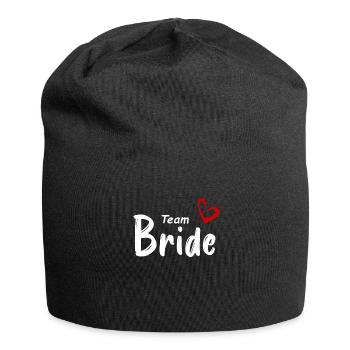 Team Bride - Jersey-Beanie - Schwarz - Vorne