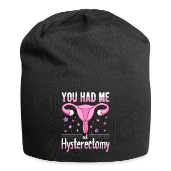 Aide à la convalescence pour la santé des femmes de l’endométriose - Bonnet en jersey - noir - Devant