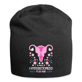 Endométriose Santé des femmes Gynécologique - Bonnet en jersey - noir - Devant