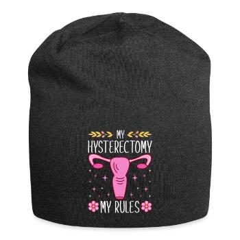 Endometriosis Abdominal Care Gynecological - Jersey Beanie - charcoal grey - Front