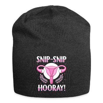 Endometriose Gynäkologische Chirurgie Erholung - Jersey-Beanie - Anthrazit - Vorne