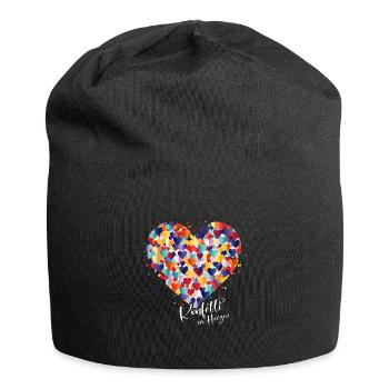 Carnaval de Cologne Alaaf Jeck Party Confettis Coeur - Bonnet en jersey - noir - Devant