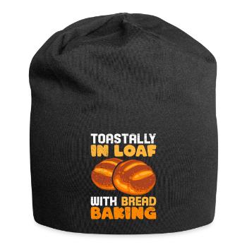 Brotliebe Toastally in Loaf with Bread Baking - Jersey-Beanie - Schwarz - Vorne