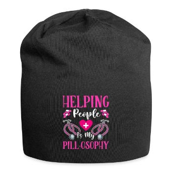 Soins infirmiers psychiatriquesPsychiatrique - Bonnet en jersey - noir - Devant