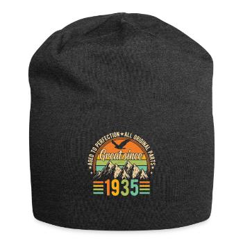 Legendärer 89. Geburtstag 1935 - Jersey-Beanie - Anthrazit - Vorne
