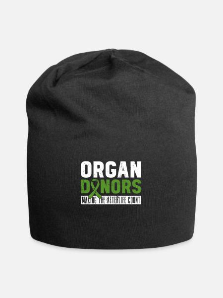 Don d’organes Greffe d’organes Don d’organes - Bonnet en jersey - noir