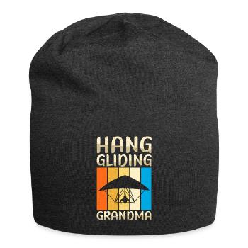 Hang Gliding Oma Hängegleiter Geschenk - Jersey-Beanie - Anthrazit - Vorne