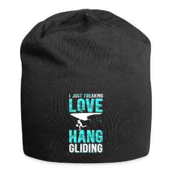 Hang Gliding Hanggliding Hängegleiter Geschenk - Jersey-Beanie - Schwarz - Vorne