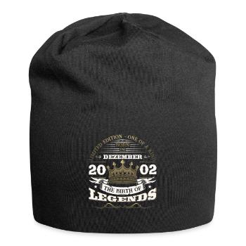 December Vintage 2002 21st Birthday Legend - Jersey Beanie - black - Front