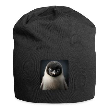 Penguins Realistic Penguin - Jersey Beanie - black - Front