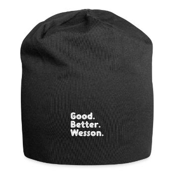 Cool guys are called Wesson - Jersey-Beanie - Schwarz - Vorne