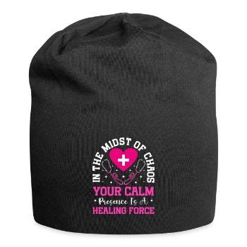 Soins infirmiers psychiatriquesPsychiatrique - Bonnet en jersey - noir - Devant