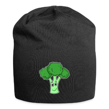 Brocoli Légumes - Bonnet en jersey - noir - Devant