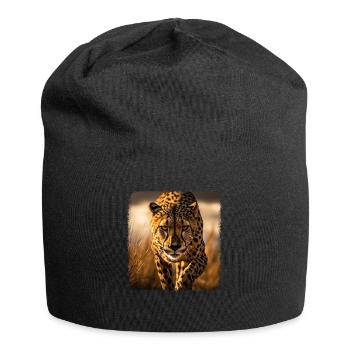 Cheetah realistic Cheetah - Jersey Beanie - black - Front