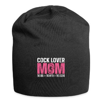 Cock Lover Mom The Idol The Myth The Chicken Coop - Jersey-Beanie - Schwarz - Vorne