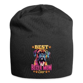 Boxer Dog Breed Pet - Meilleure maman Boxer de tous les temps - Bonnet en jersey - noir - Devant