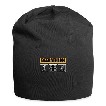 funny booze party gadgets vodka party drinkers - Jersey Beanie - black - Front