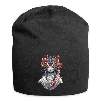 Japonais Oni démon Vintage Design esthétique - Bonnet en jersey - noir - Devant