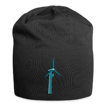 Wind Power Climbing Wind Wind Energy - Jersey Beanie - black - Front