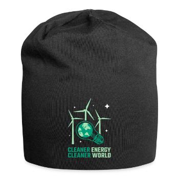 Énergie éolienne Énergie plus propre Énergie éolienne - Bonnet en jersey - noir - Devant