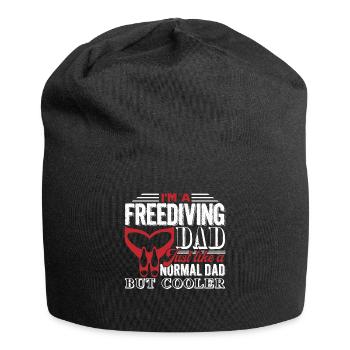 Freediving Freediving Dad Is Cooler - Jersey Beanie - black - Front